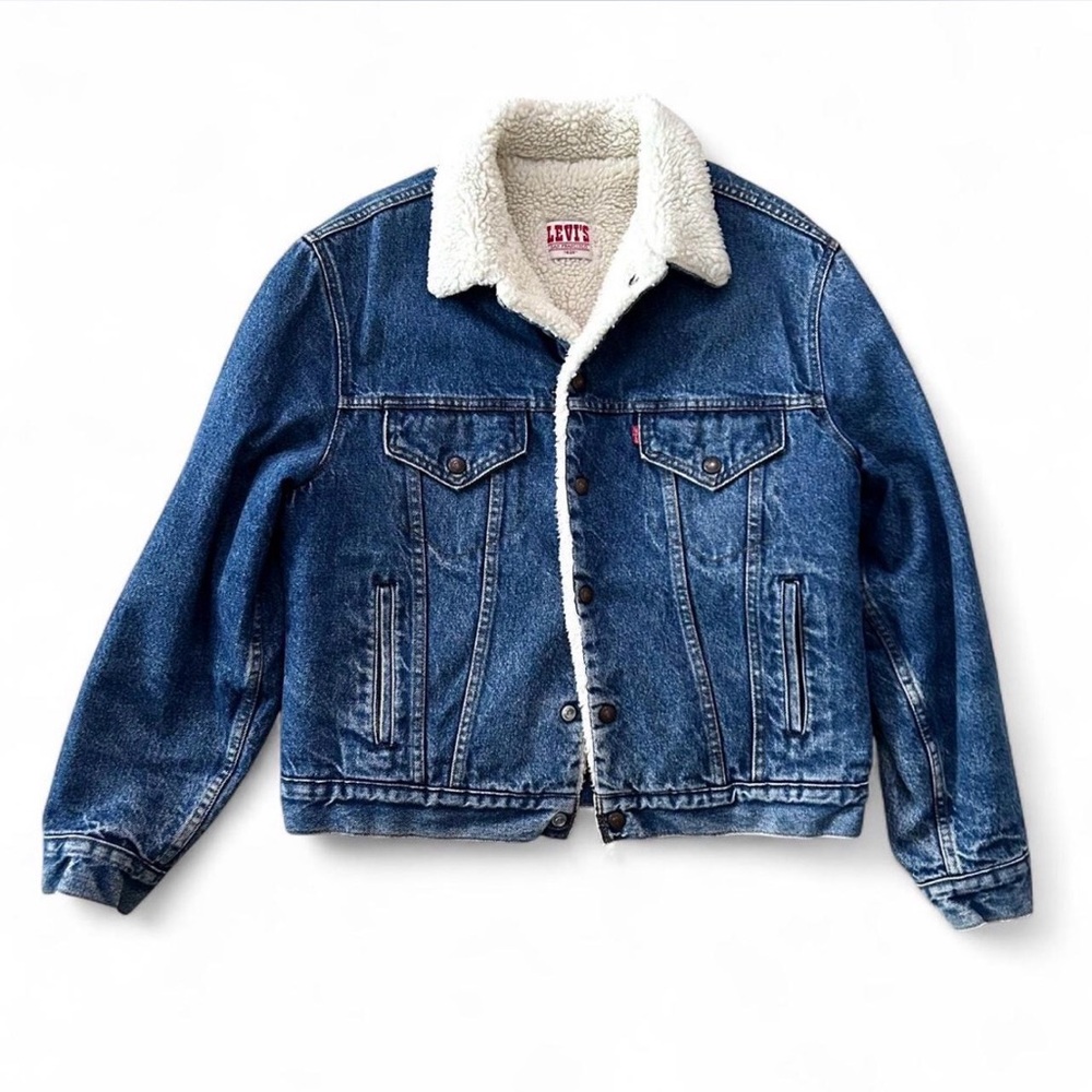 Vintage 80s Levi’s Sherpa Denim Jacket